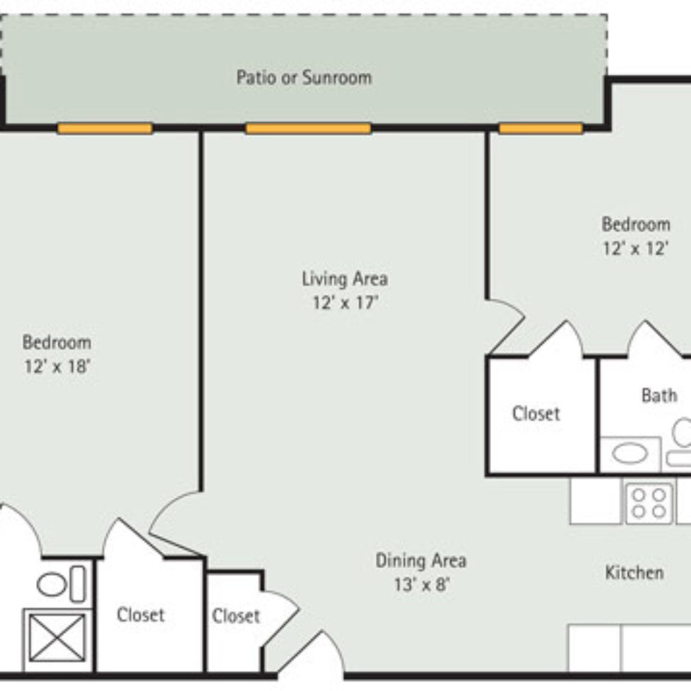 floorplanevergreen The Villas Retirement Community